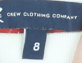 Womens UK Size 8 Crew Clothing Company Red  T-Shirt