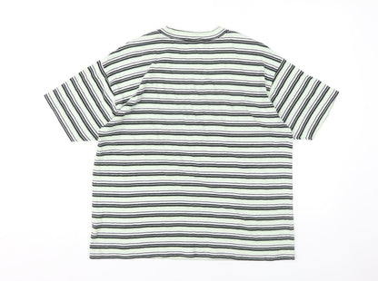 Viyella Unisex Striped T-Shirt, Multicoloured, Large