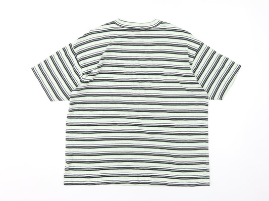 Viyella Unisex Striped T-Shirt, Multicoloured, Large
