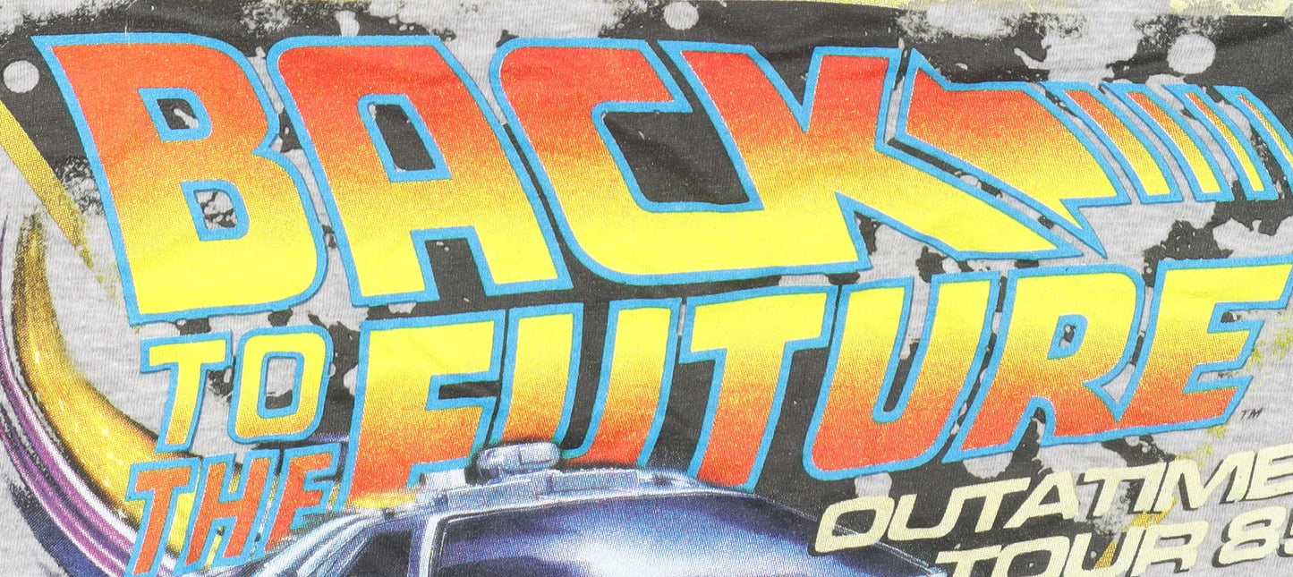 Men's Grey 'Back to the Future' Graphic T-Shirt - S