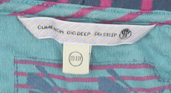 Womens UK Size 10 Fat Face Multicoloured Wrap Jumper