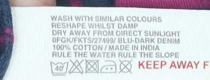 Womens UK Size 10 Fat Face Multicoloured Wrap Jumper