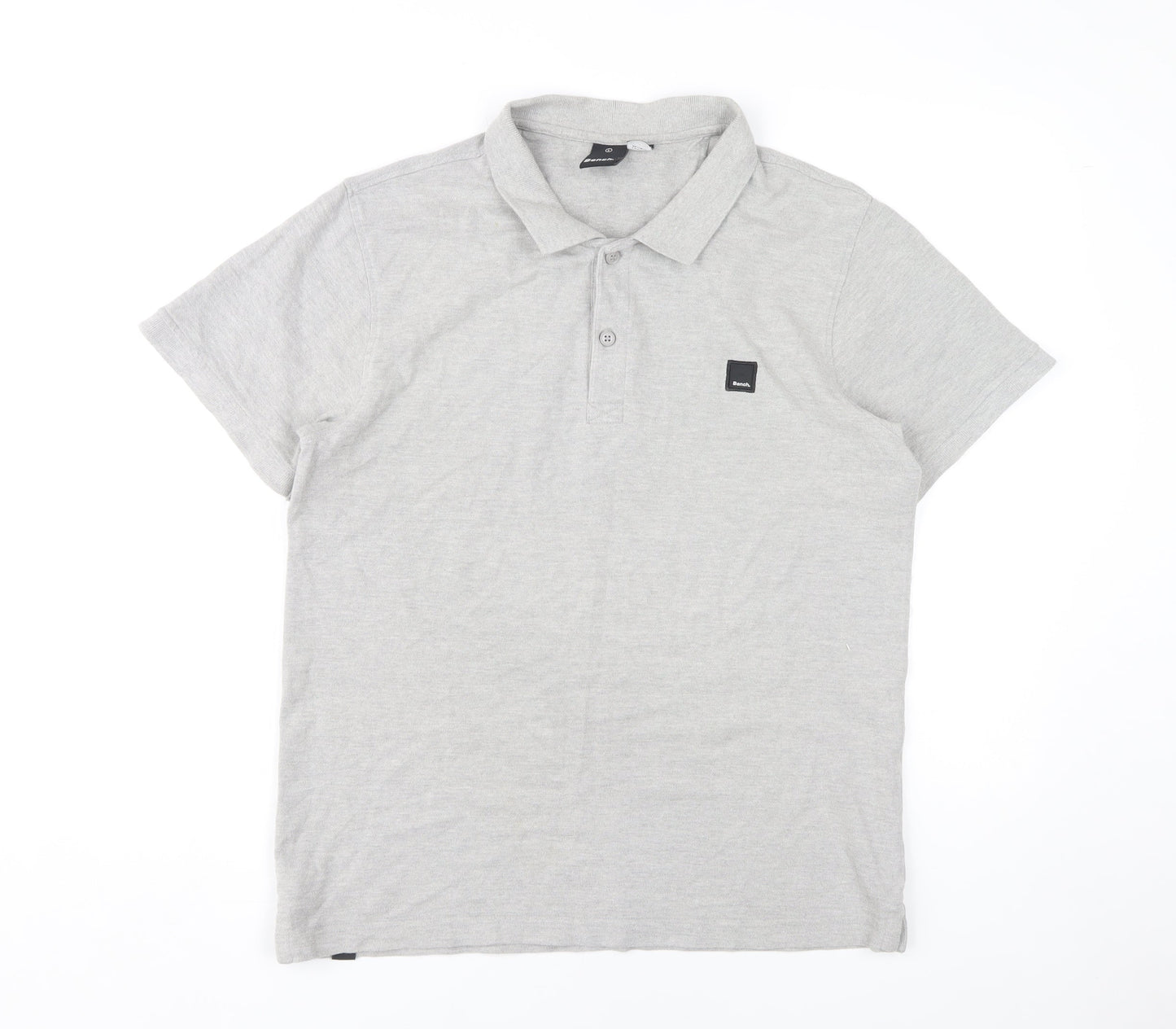 Bench Men's Grey Polo Shit Size L