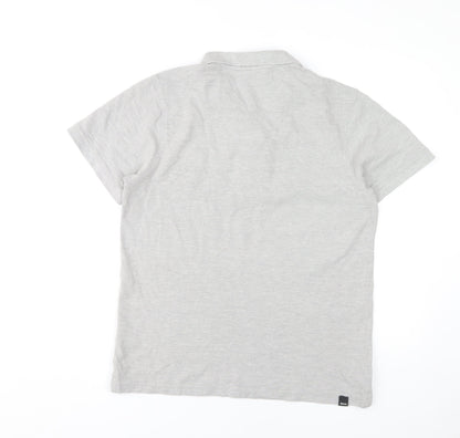 Bench Men's Grey Polo Shit Size L