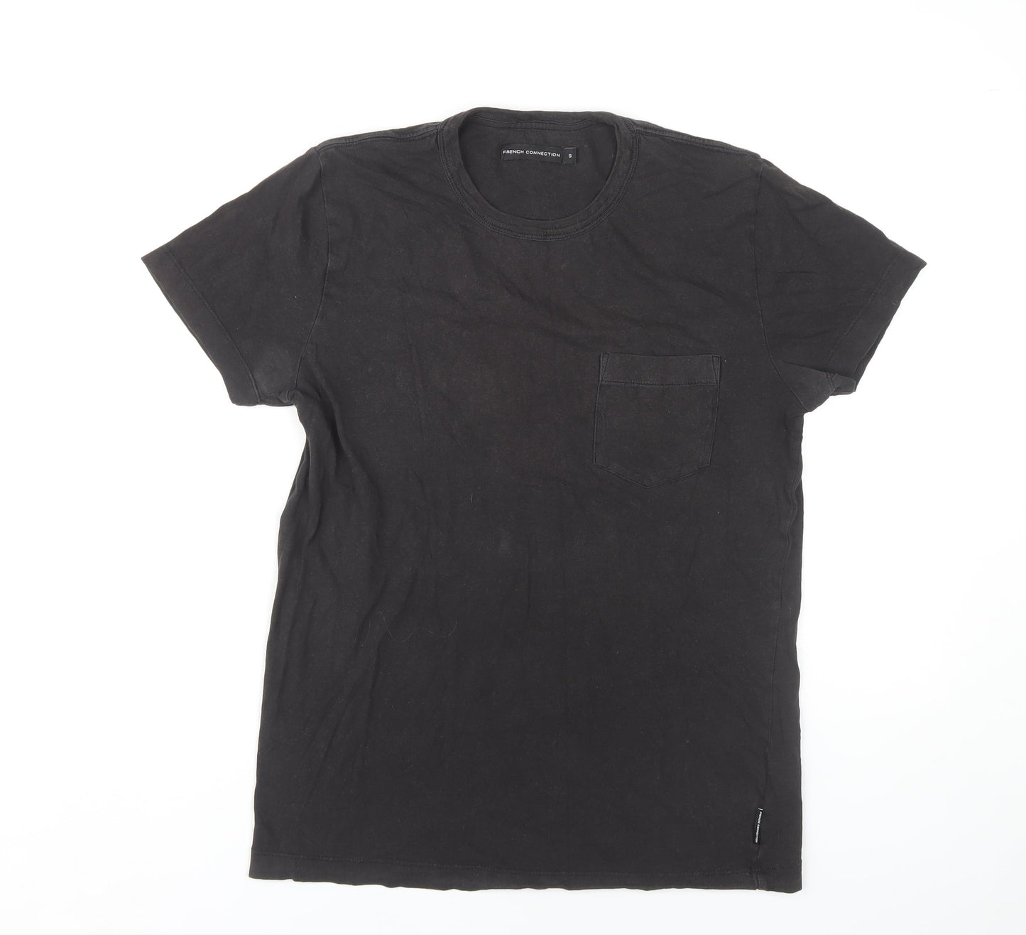 Mens UK Size S French Connection Black  T-Shirt