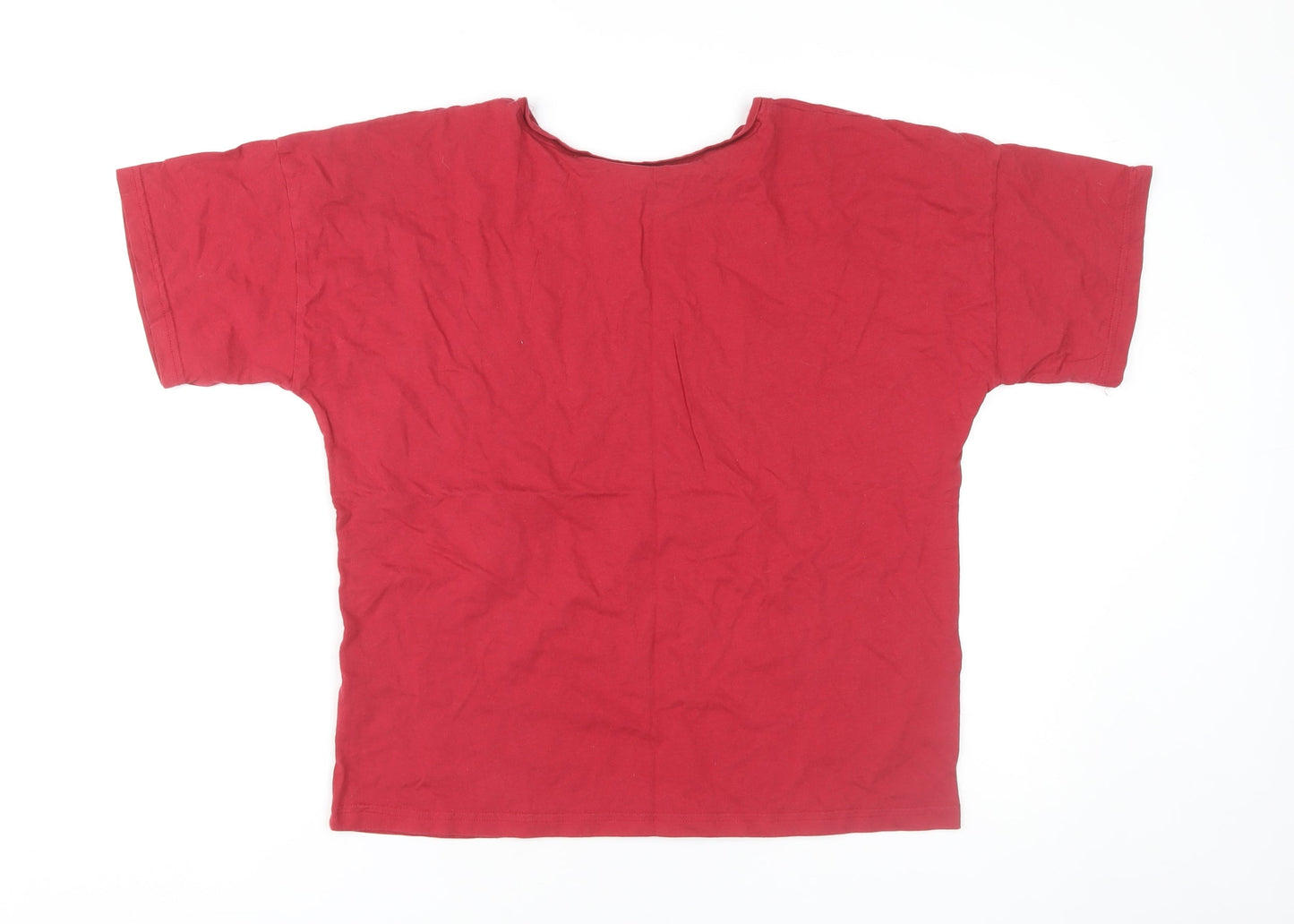 George Women's Red Friends Short Sleeve Top 8-10