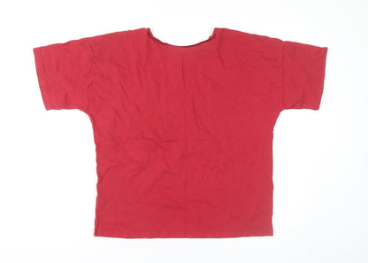 George Women's Red Friends Short Sleeve Top 8-10