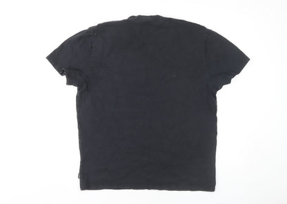 Mens UK Size L Hollister Black  T-Shirt