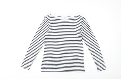 Cotton Traders Women's Multicolour Striped Top