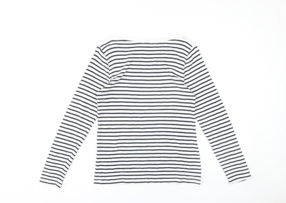 Cotton Traders Women's Multicolour Striped Top