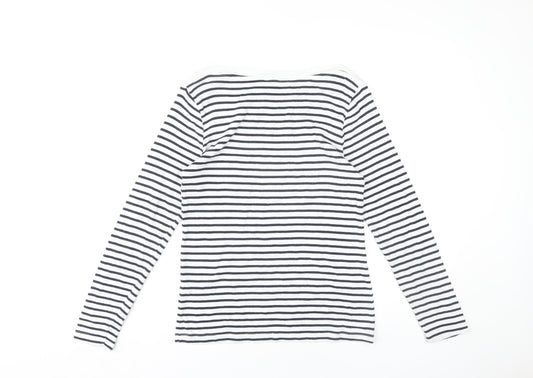 Cotton Traders Women's Multicolour Striped Top