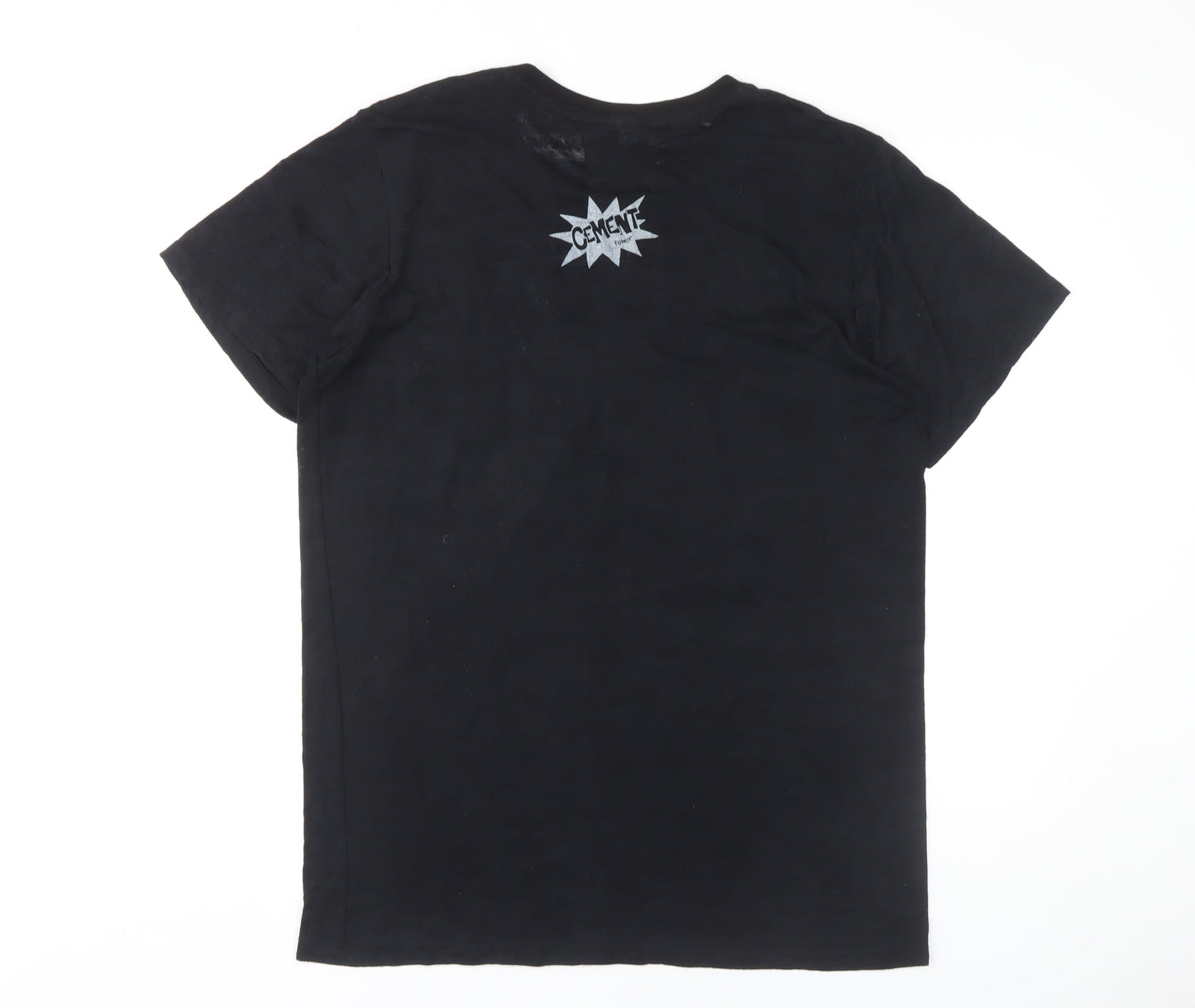 Cement Power Unisex Black Comic T-Shirt XL