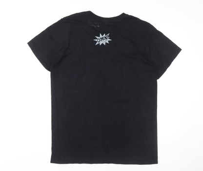 Cement Power Unisex Black Comic T-Shirt XL