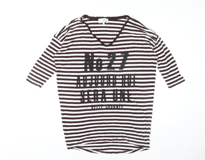 Womens UK Size 10 NEXT Multicoloured Basic T-Shirt
