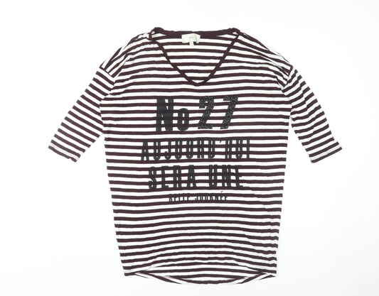 Womens UK Size 10 NEXT Multicoloured Basic T-Shirt