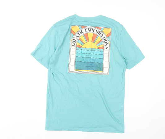 Old Navy Unisex Blue Medium Beach Graphic T-Shirt