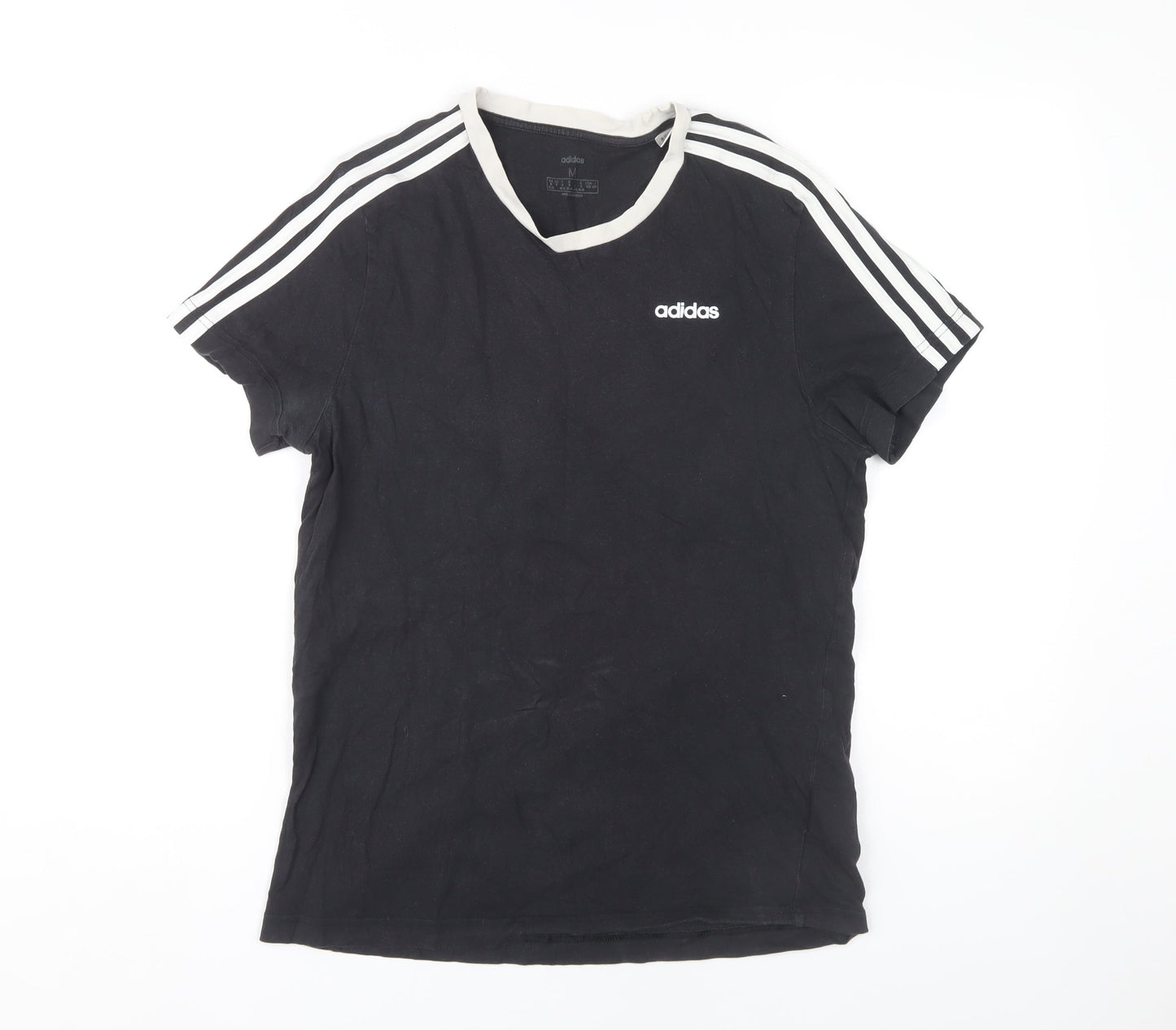 Adidas Men's Black Medium Crew Neck T-Shirt