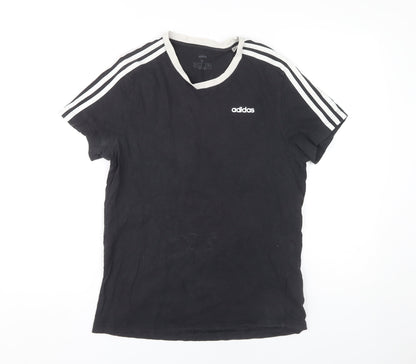 Adidas Men's Black Medium Crew Neck T-Shirt