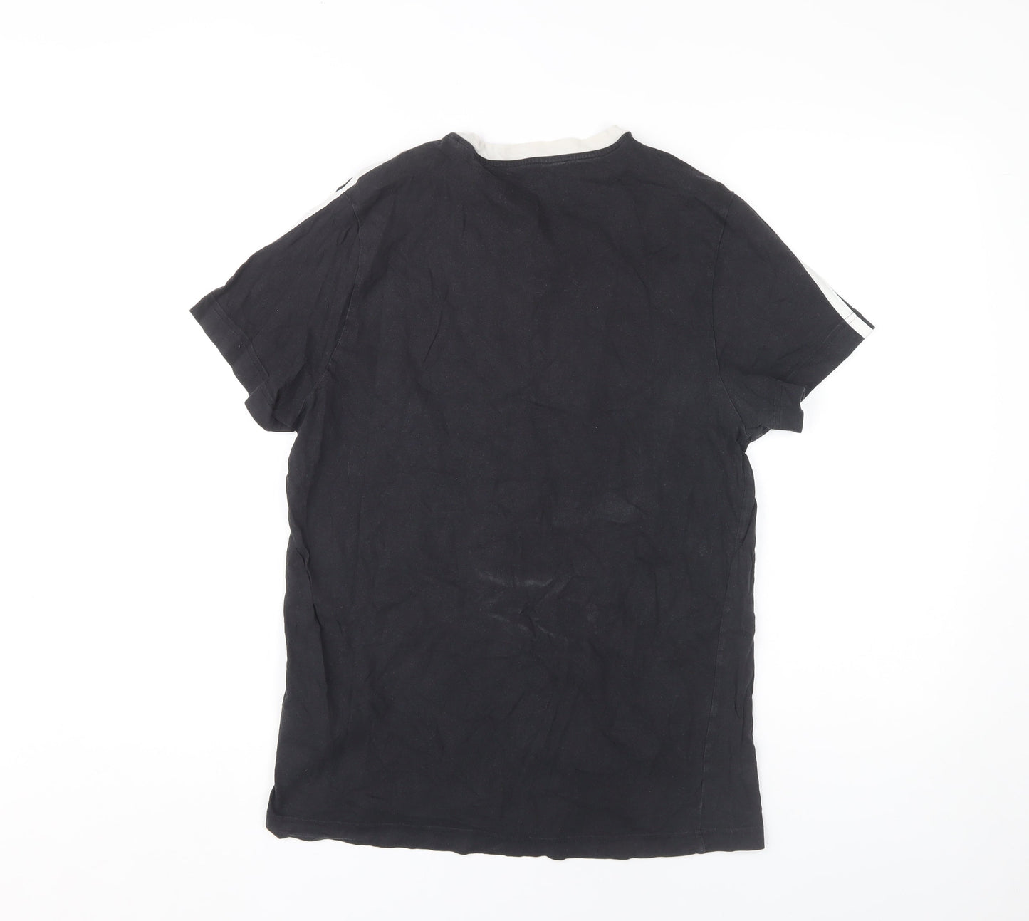 Adidas Men's Black Medium Crew Neck T-Shirt