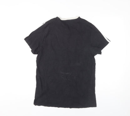 Adidas Men's Black Medium Crew Neck T-Shirt