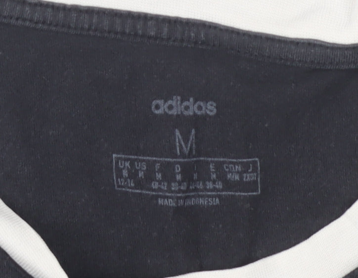 Adidas Men's Black Medium Crew Neck T-Shirt