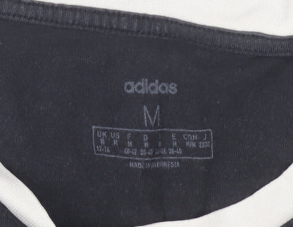 Adidas Men's Black Medium Crew Neck T-Shirt