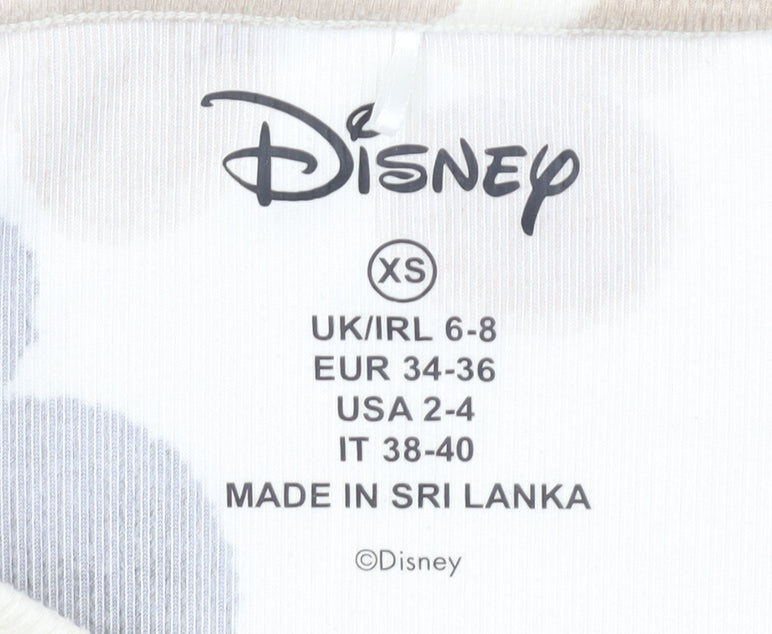 Womens UK Size XS Disney Multicoloured Basic Blouse