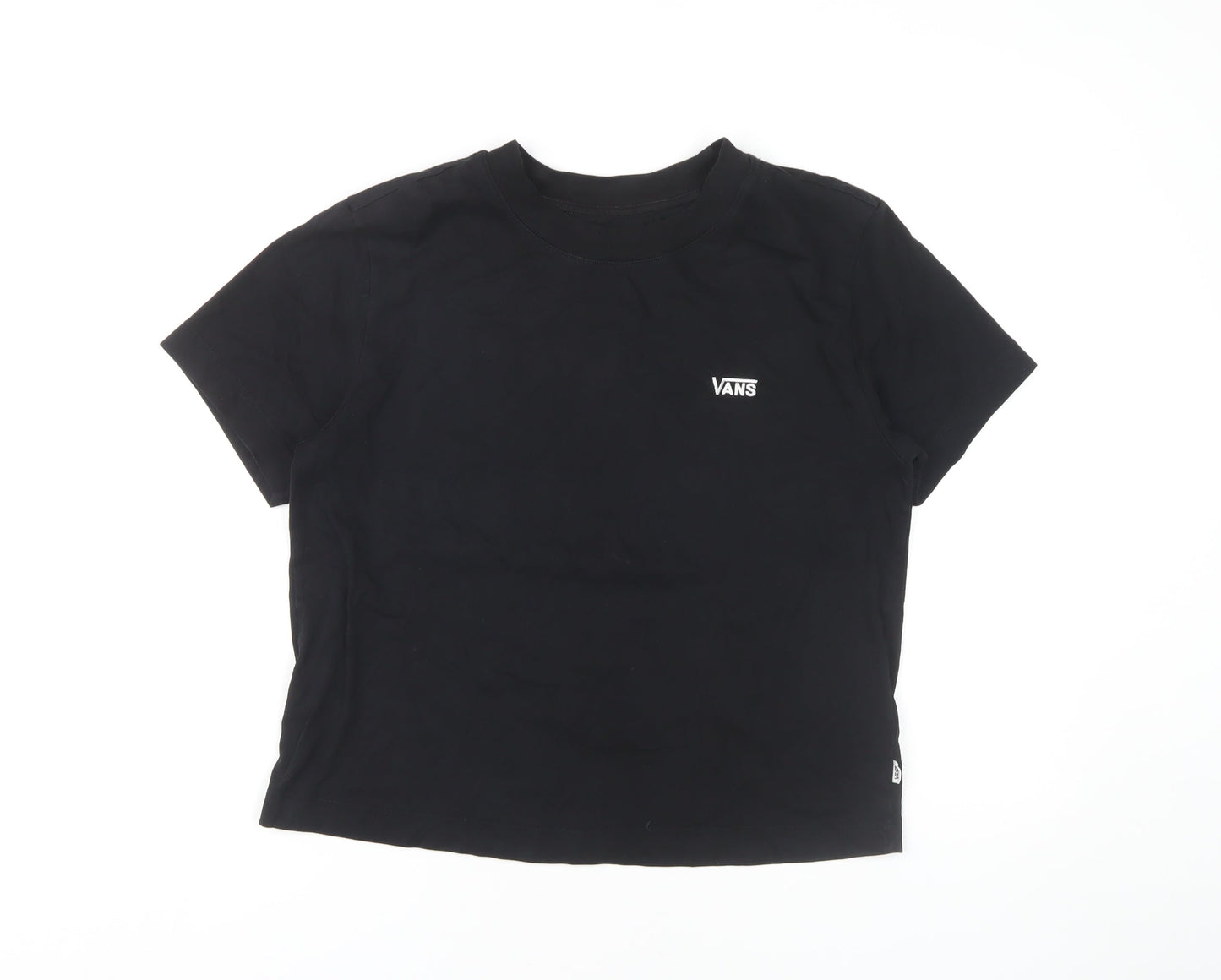 Unisex Adults UK Size L VANS Black Basic T-Shirt
