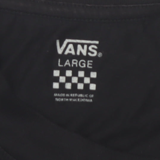 Unisex Adults UK Size L VANS Black Basic T-Shirt