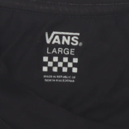 Unisex Adults UK Size L VANS Black Basic T-Shirt