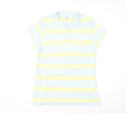 Old Navy Men's Blue XL Striped Polo Shirt