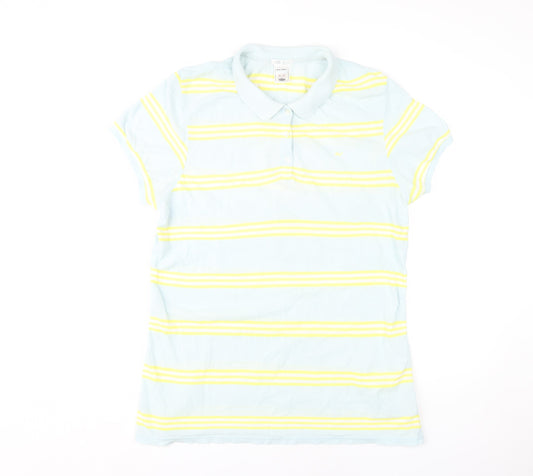 Old Navy Men's Blue XL Striped Polo Shirt