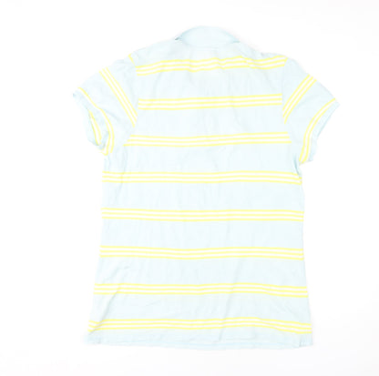 Old Navy Men's Blue XL Striped Polo Shirt