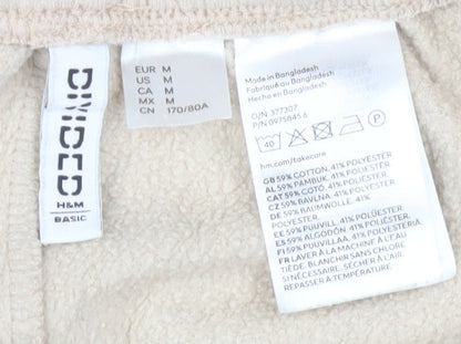 Womens UK Size 12 H&M Regular Fit Jogger Beige Trousers