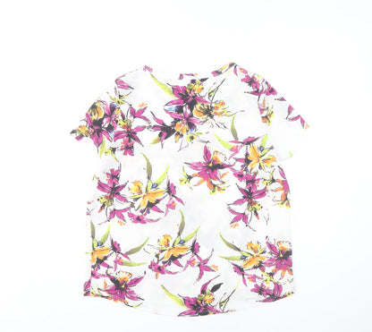 Womens UK Size 14 Marks and Spencer Multicoloured Basic T-Shirt