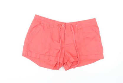 Dorothy Perkins Women's Pink Cotton Shorts Size 14