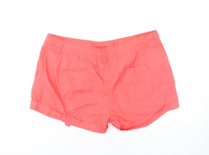 Dorothy Perkins Women's Pink Cotton Shorts Size 14