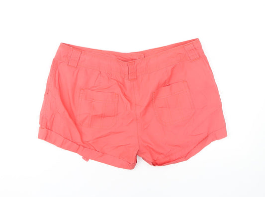 Dorothy Perkins Women's Pink Cotton Shorts Size 14