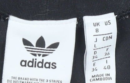 Womens UK Size 8 adidas  Ankle Black Leggings