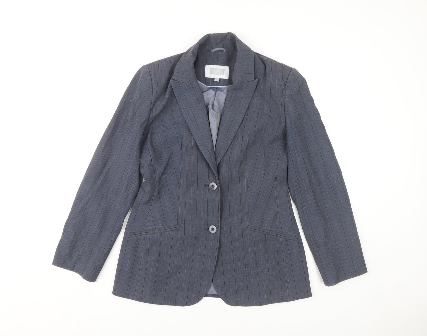 Next Petite Women's Blue Pinstripe Blazer, Size 8