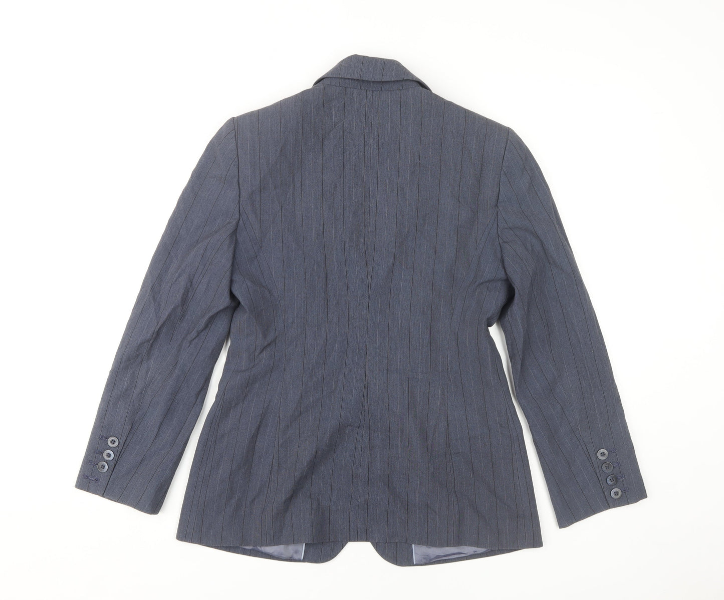 Next Petite Women's Blue Pinstripe Blazer, Size 8
