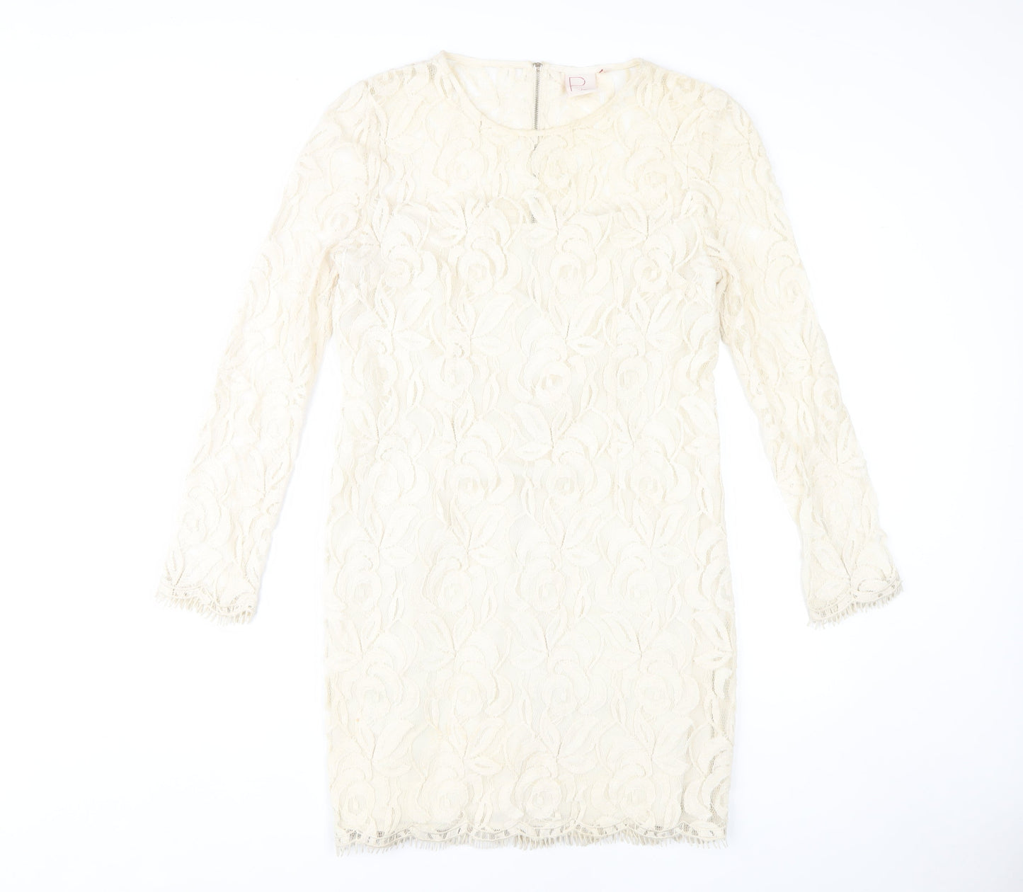 Next Petites Ivory Lace Sheath Dress Size 12