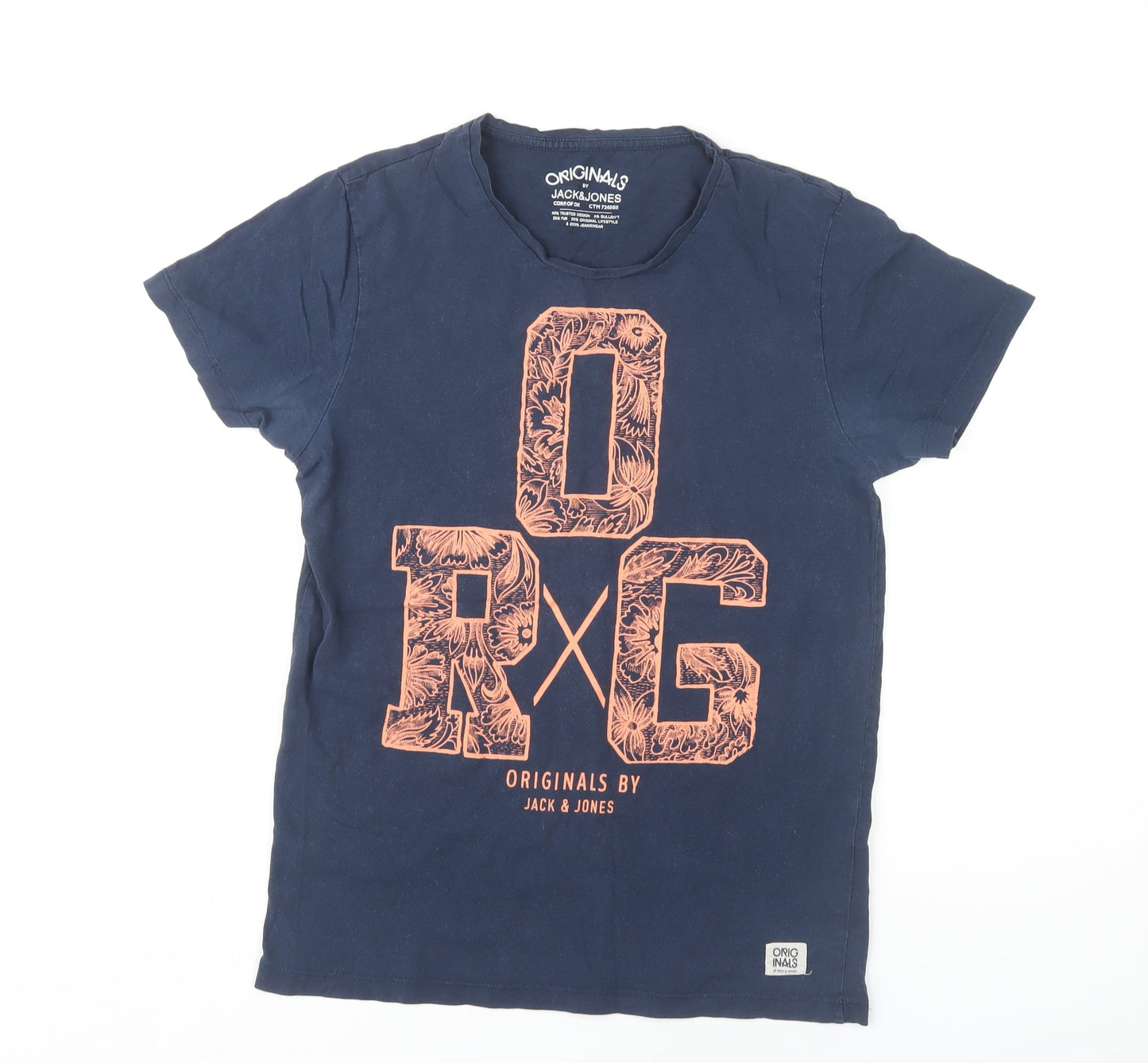 Mens UK Size M JACK & JONES Blue  T-Shirt