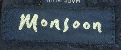 Monsoon Women's Blue Mid-Length Pencil Skirt Size 16