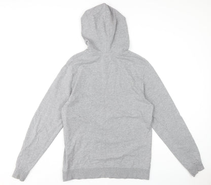 Mens UK Size L JACK & JONES Grey Pullover Hoodie