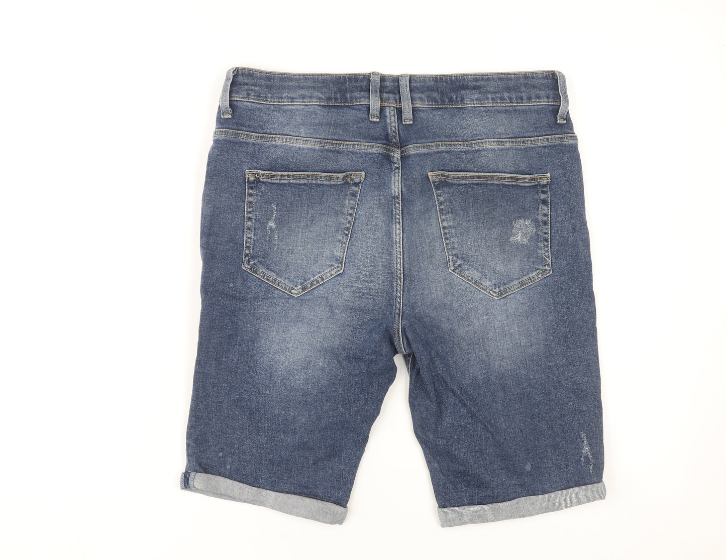 River Island Men's Blue Denim Shorts 30