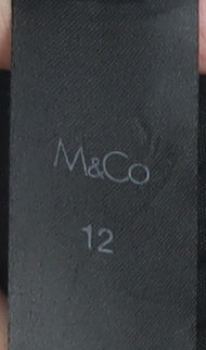 M&Co Women's Blue Straight Jeans Size 12 Regular