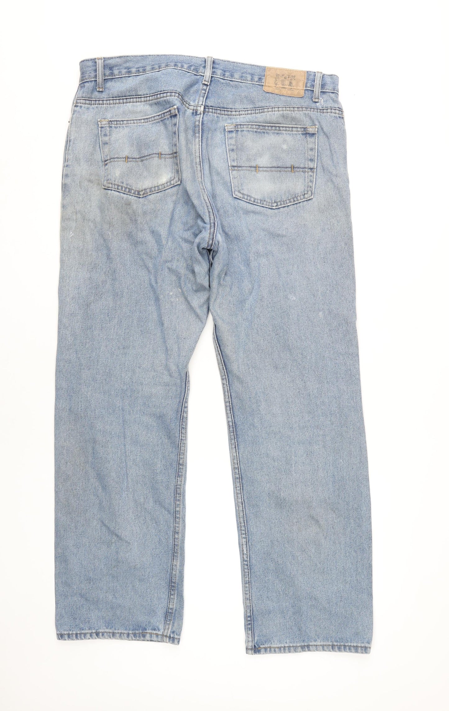 Marks and Spencer Men's Blue Straight Jeans, Size 36