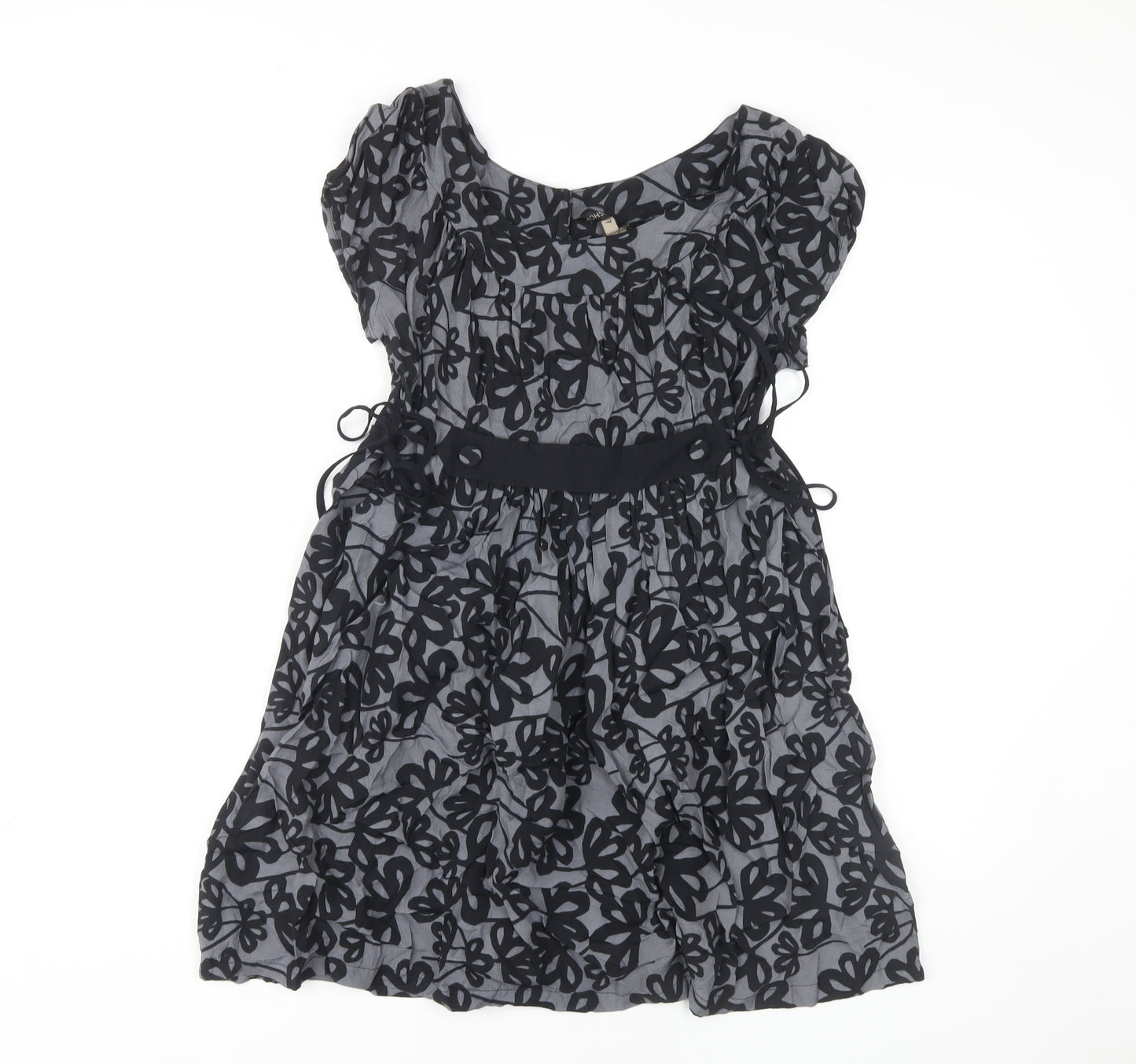 Topshop Women's Black Floral Dress Size 12