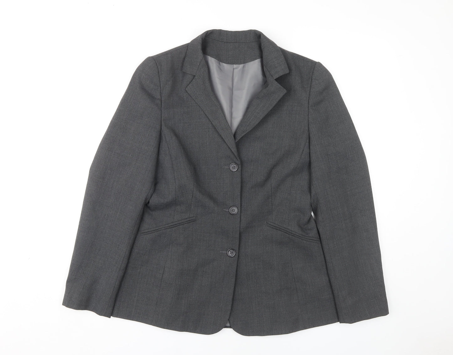 Dorothy Perkins Grey Women's Blazer, Size 12, Lined